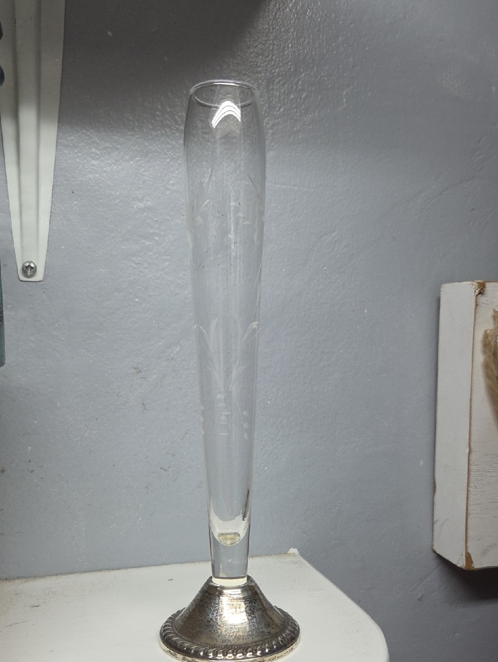 Vintage Duchin Creation Bud Vase with Weighted Sterling Silver Bottom